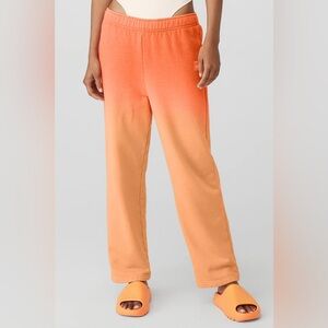 Alo yoga straight leg ombré sweatpant in summer sunset